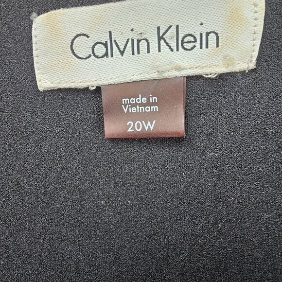 Calvin Klein Womens Black Bell Sleeve Dress 20W Polyester & Spandex - Picture 3 of 6